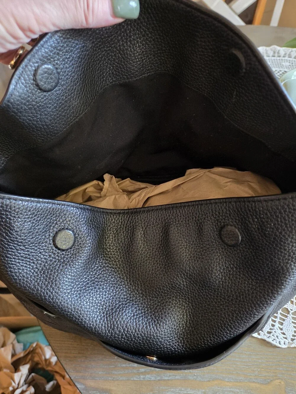 Marc Jacobs Empire City Blk. Pebbled Leather Hobo/Sh. Bag.🖤💛
